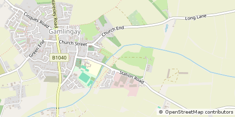 Map of Sandy, Beds