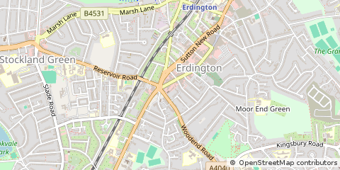 Map of Birmingham, West Midlands