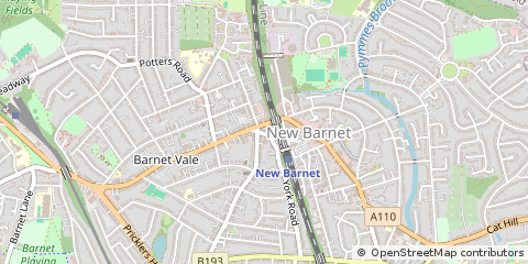 Map of Barnet, Hertfordshire