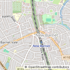 Map of Barnet, Hertfordshire