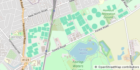Map of Ilford, Essex