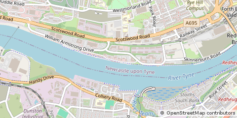 Map of Newcastle Upon Tyne