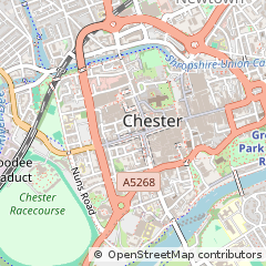 Map of Chester, Cheshire