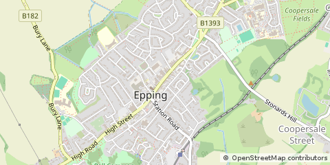Map of Epping, Essex
