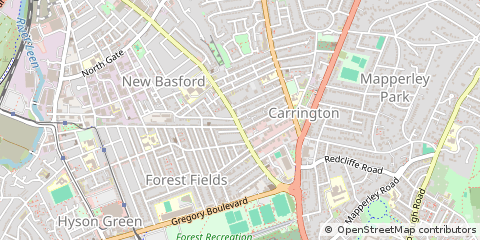 Map of Nottingham