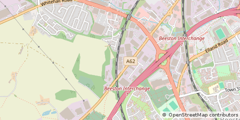Map of Leeds, West Yorkshire