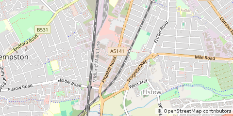 Map of Bedford
