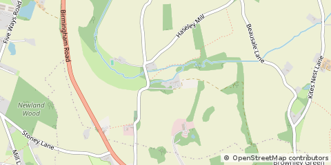 Map of Haseley, Warwickshire