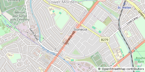 Map of Sutton, Surrey