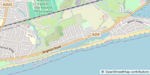 Map of Lancing