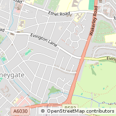 Map of Leicester, Leicestershire