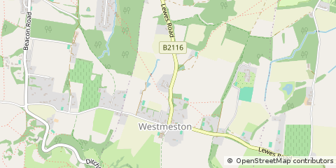 Map of Westmeston, East Sussex