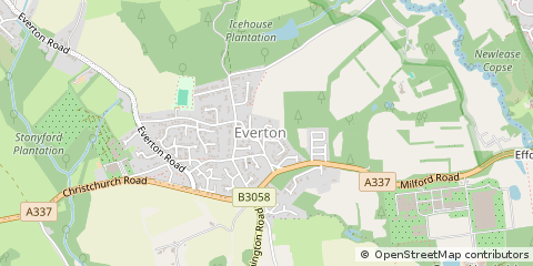 Map of Lymington, Hampshire