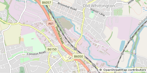Map of Chesterfield