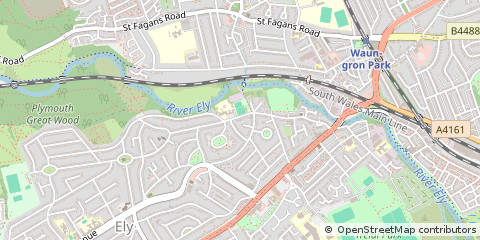 Map of Cardiff