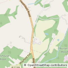 Map of Heathfield, East Sussex