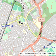 Map of Epsom, Surrey