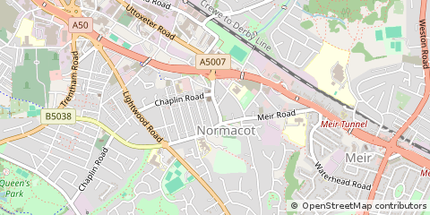 Map of Stoke-on-Trent