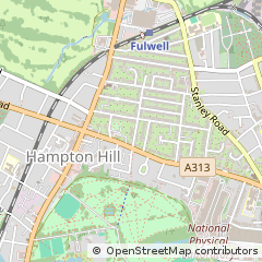 Map of Teddington, Middlesex