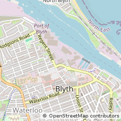 Map of Blyth, Northumberland