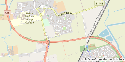 Map of Peterborough, Cambridgeshire