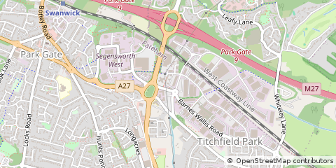 Map of Fareham