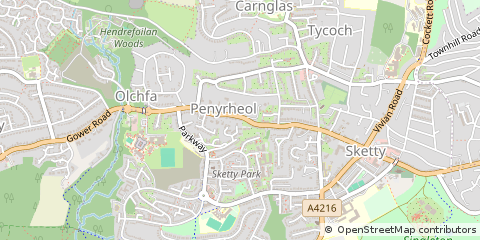 Map of Swansea