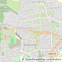 Map of Swansea
