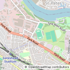 Map of Gateshead, Tyne & Wear