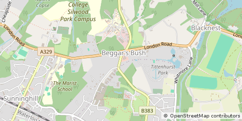 Map of Ascot, Berkshire