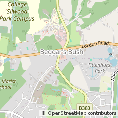Map of Ascot, Berkshire