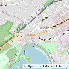 Map of Nottingham, Nottinghamshire