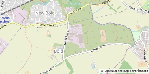 Map of ST. Helens, Merseyside