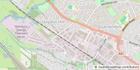 Map of Aylesbury, Buckinghamshire