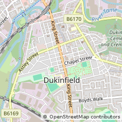 Map of Dukinfield, Cheshire