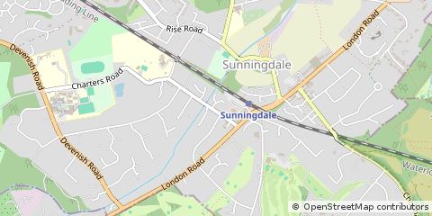 Map of Ascot, Berkshire