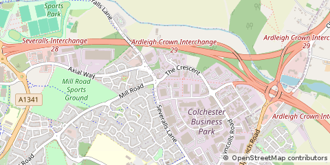 Map of Colchester