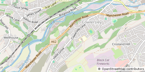 Map of Huddersfield