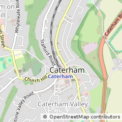 Map of Caterham, Surrey
