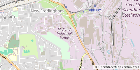 Map of Scunthorpe, North Lincolnshire