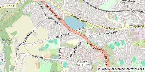 Map of Leeds, West Yorkshire