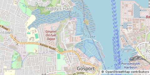 Map of Gosport, Hampshire