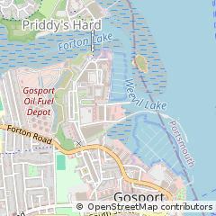 Map of Gosport, Hampshire