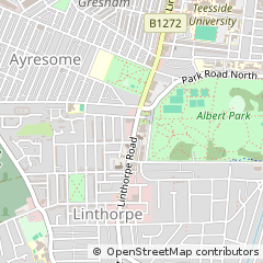 Map of Middlesbrough, Cleveland