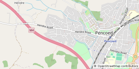 Map of Bridgend