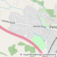 Map of Bridgend