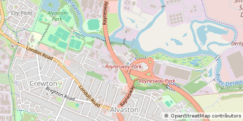 Map of Derby, Derbyshire