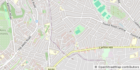 Map of Nottingham