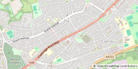 Map of Cardiff