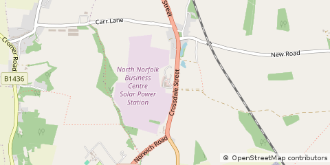Map of Northrepps, Cromer